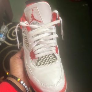 Jordan 4 air jordan retro oh fire red basically brand new